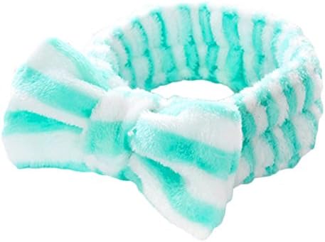 Lovely Dot Striped Hair Band Wash Face Make Up Bath Spa Big Bowknot Wrap Headband (Pattern 6)