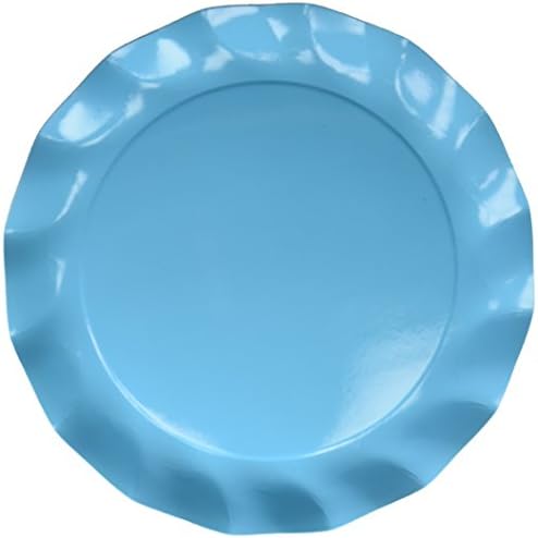 Sophistiplate Blue Green Turquoise Paper Charger Plates - 15pk for Holidays, Parties, Showers, Special Entertaining! Made in Italy