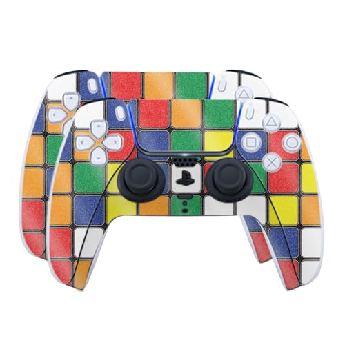 Glossy Glitter Skin Compatible with PlayStation 5 PS5 Controller (2 Pack) - Puz…