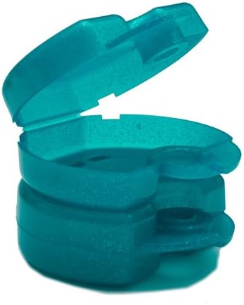Dental Orthodontic Econo Lock Retainer Box - Color: Sparkle Green (Pack of 2pcs)