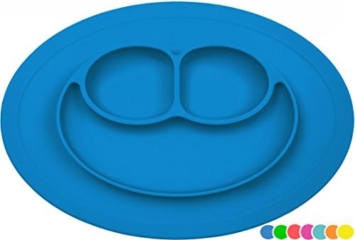 Silicone Kids Placemat, Strong Table Suction, Fits Most Highchair Trays, Dishwasher, Microwave and Oven Safe, FDA Approved BPA Free