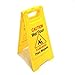 Hero Neon Yellow Caution Wet Floor Sign - Double Sided Multilingual Warning Sign - Cuidado Piso Mojado