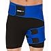 BODYMATE Compression Brace for Hip, Sciatica Nerve Pain Relief Thigh Hamstring, Quadriceps, Joints, Arthritis, Groin Wrap for Pulled Muscles, Hip Strap, Sciatica Brace/SI Belt (Hip 32