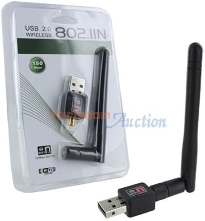 802.11n/g/b 150Mbps Mini USB WiFi Wireless Adapter Network LAN Card w/Antenna