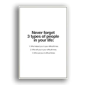 Framed Canvas Wall Art for Living Room, Bedroom Beautiful Quotes Canvas Prints for Modern Home Decoration Ready to Hang - 16"x24" inches