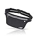 fitter's niche Ultra Slim Fanny Waist Pack Running Belt, Water Resistant Lightweight Bounce Free Fitness Workout Exercise Pouch Bag for iPhone Xs 8 Samsung Note in Biking Walking Hiking Gym Sports