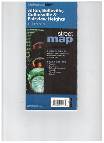 Alton, Belleville, Collinsville & Fairview Heights Illinois (City & County Street Folding Maps)