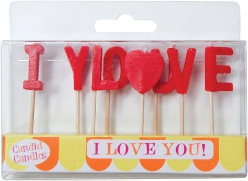 Party Partners Design Candid Candles: I Love You, Red by Party Partners Design