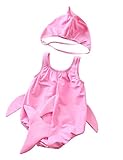 Kids Baby Boys Girls 3D Cartoon Shark One-Piece
