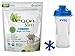 Naturade VeganSlim High Protein Weight Loss Shake Vanilla 24.2 oz in Bundle with Jaxx Shaker Blue 28 oz