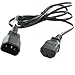 SF Cable 10ft 14 AWG IEC 60320 C14 to C13 Computer Power Extension Cord Compaitable for PC, Monitor, Scanner or Printer