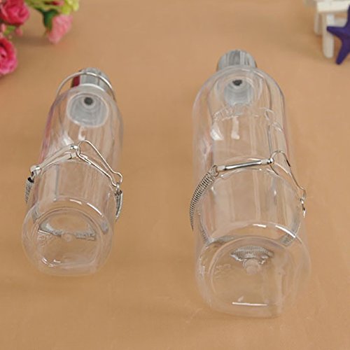 Afco Small Pet Fountain,Hanging Drinking Bowl Bottle Leakproof Automatic Water Feeder for Rabbit Guinea Pig Hamster 350ml size L (Transparent)