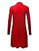 MBJ Womens Long Sleeve Open Front Long Cardigan - Made in USA