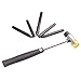 HiYi Car Body Dent Repair Tools Rubber Hammer with 5PCS Black Nylon Tap Down Dent Removal Hand Tools for All Painted Surface