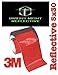 Bright Night Reflective 3M Motorcycle Helmet Safety Tape Decal Sticker Kit DYI (red, 5x30)
