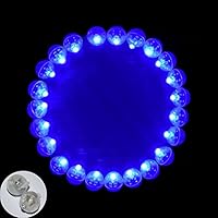 Neo LOONS 100pcs/lot 100 X Blue Round Led Flash Ball Lamp Balloon Light Long Standby time for Paper Lantern Balloon Light Party Wedding Decoration