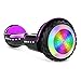 HYPER GOGO Hoverboard, Off Road All Terrain Hoverboards with Bluetooth Speaker, Colorful LED Light Wheels, UL Certified,6.5 inches Self Balancing Scooter,Purple