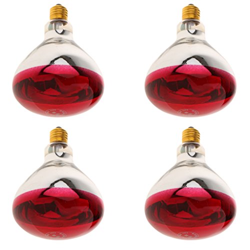 B Blesiya 4 Stück 220V E27 Wärmelampe Wärmespotlampe Infrarotlampe Terrarium Heizung Lampe - Typ 3-100W – Bild 4