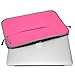 Unik Case - Neoprene Hot Pink Zipper Laptop Sleeve Bag Cover for All 13