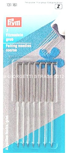 Thick thick thick thick needle for felting 7pcs PRYM Punching carded wool diaper felt 131161
