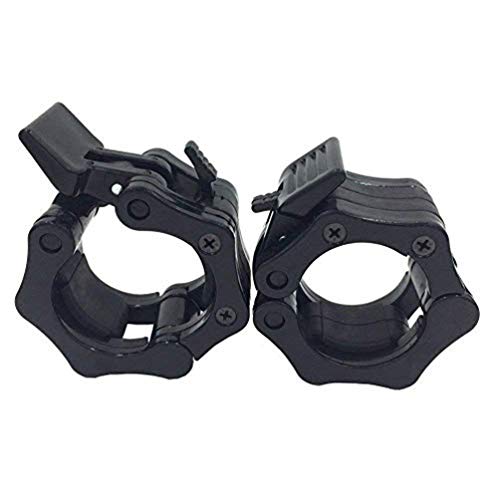 IADUMO Bar Clips Weight Lifting,Olympic Barbell Clamps,2 Inch Weight