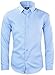 Black n Bianco Signature Boyss Sateen Long Sleeve Dress Shirt (2, Light Blue)