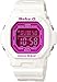 Casio Women's BG5601-7 Baby-G Square Luminous Color White Digital Watch