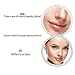 Gospire Compact Cosmetic Mirror for Women, 4 Inch Ultra-Thin Pocket Purse Small Handbag Round Foldable Makeup Mirror for Travel, 1X/10X Double Sided Magnifying Handheld Portable Mirror (White)