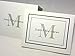50 Personalized Note Cards with Initial Plus Full Name. 50 Folding Cards with Matching Envelopes. Choose with Border or Without Border. A Great Personalized Gift!