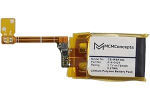 M MCMCONCEPTS MCMConcepts Replacement Battery for Apple iPod Shuffle 3rd Generation 2GB 4GB A1271