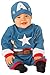 Rubies Baby's Marvel Captain America Infant Romper, As/Shown, Infant