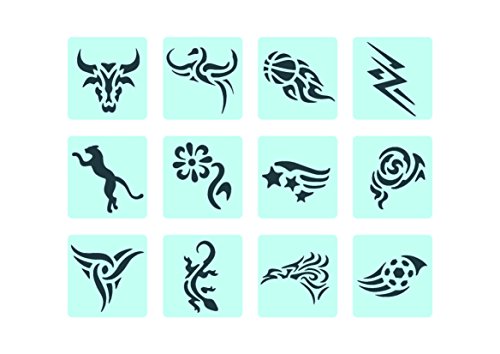 Amazon Com Stickta Kit Of 24 Sticker Hair Temporary Tattoo Color