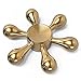 InfiSpin Pulsar Fidget Spinner, Brass Metal DIY Hand Spinner w/ Detachable Arms | Prime Focus + Stress Relief Toy|High Speed Bearings for up to 6 Minutes of Spinning | Smooth, Quiet & Fast [Gold]