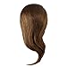 Mannequin Head with 100% Human Hair, 22 Inches Long, Auburn Shade, Hands-On Practice for Cosmetology and Hairdressing Students, by Adolfo Design