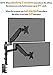 Dual Arm Monitor Stand (50 PCS), Full Motion Adjustable Gas Spring Monitor Mount Riser with C Clamp/Grommet Base for Two 17 to 32 inch LCD Computer Screens, Each Arm Holds up to 17.6lbsthumb 1