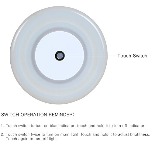 RV Boat Dome Light 12 Volt LED Ceiling Light Inbuilt Touch Dimmer Switch for Camper Trailer Marine Yachts Interior Dimmable Lighting Surface Mount 4.7" 7W Cool White - Thumbnail 5