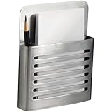 InterDesign Magnetic Memo Center, Brushed Stainless Steel