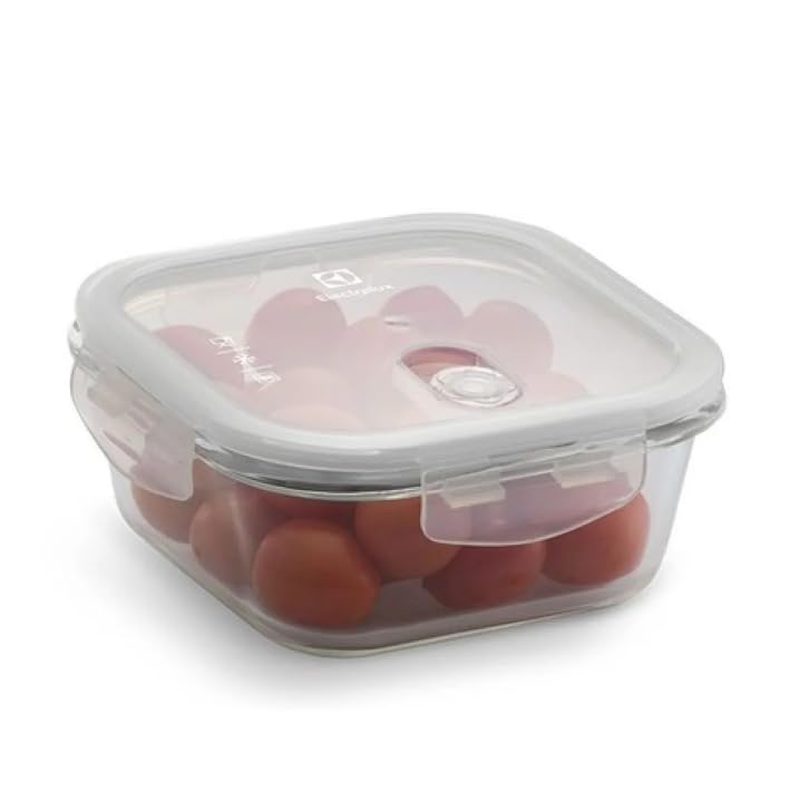 Electrolux Kit 4 Potes Herméticos de Vidro com Tampa de Plástico com Silicone, 0,35L, 0,50L e 0,80L