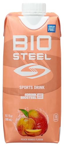 BIOSTEEL, SPORTS DRINK PEACH MANGO FLAVOR, 16.7 OUNCE