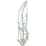 Leaf Trellis Garden Decor Yard Stake, Green