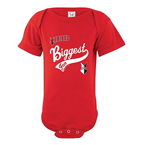 Soft As A Grape Minor League Baseball Indians Boys Infant Creeper, 18 Months, R…