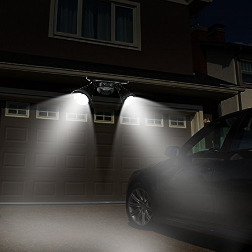 Brizled Motion Sensor Outdoor Lights, Solar Spotlights, 12 LED Outdoor Security Flood Light Dual Head 360 Degree Rotatable, IP65 Fully Weather Resistant for Wall, Garage, Patio and Deck, 2 Pack - Thumbnail 6