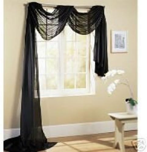 Amazon Com Linda Solid Sheer Voile Curtain 60 Wide X 216 Long