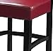 Linon FBA_ Monaco Stool, 24-Inch, Dark Red, 17.75