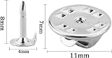 JANYUN 120 Pairs Butterfly Clutch Tie Tacks Pins 8mm Blank Pins Silver view 2