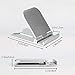 Cell Phone Stand, 3Pack Cellphone Holder for Desk Lightweight Portable Foldable Tablet Stands Desktop Dock Cradle for iPhone Android Smartphone iPad Office Supplies Pop Accessories Gray Silver