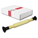 T1A Valve Lapper, Premium Hard Wood Handle, Fits 1-1/8 and 1-3/8 Inches, With Non Slip Oil and UV Resistant Rubber Cups, T1A-A1048