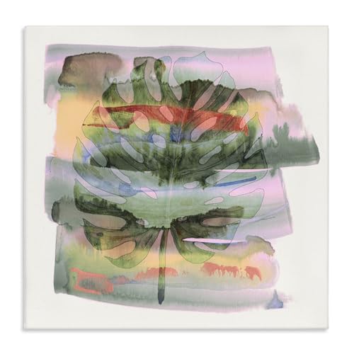 Stupell Industries Tropical Dream Monstera, 24 x 24 Inch Canvas Wall Art