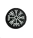 The Viking Vegvisir Rune – Glow in The Dark - Symbol of Protection During Journeys 2x2
