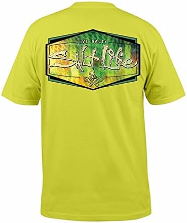 Salt Life Mens Fish Skinz S/S Pocket Tee Shirt Pullover T-Shirt (Medium) Margarita